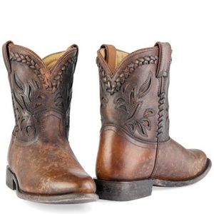 Frye Wyatt Overlay Ankle Boots